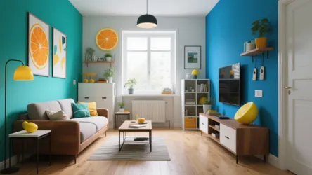 5 Bright Colours for Room: Small-Space Wins