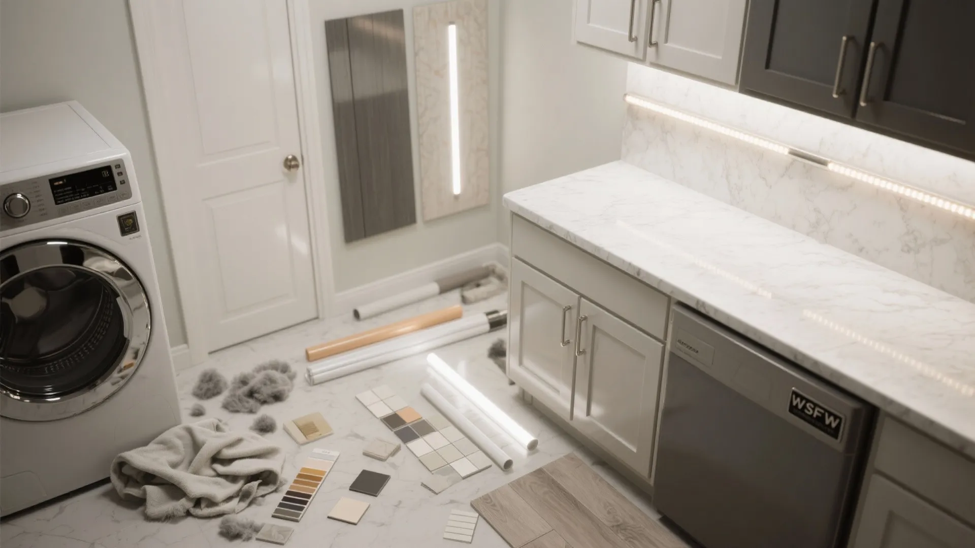 4. Bright finishes and task lighting