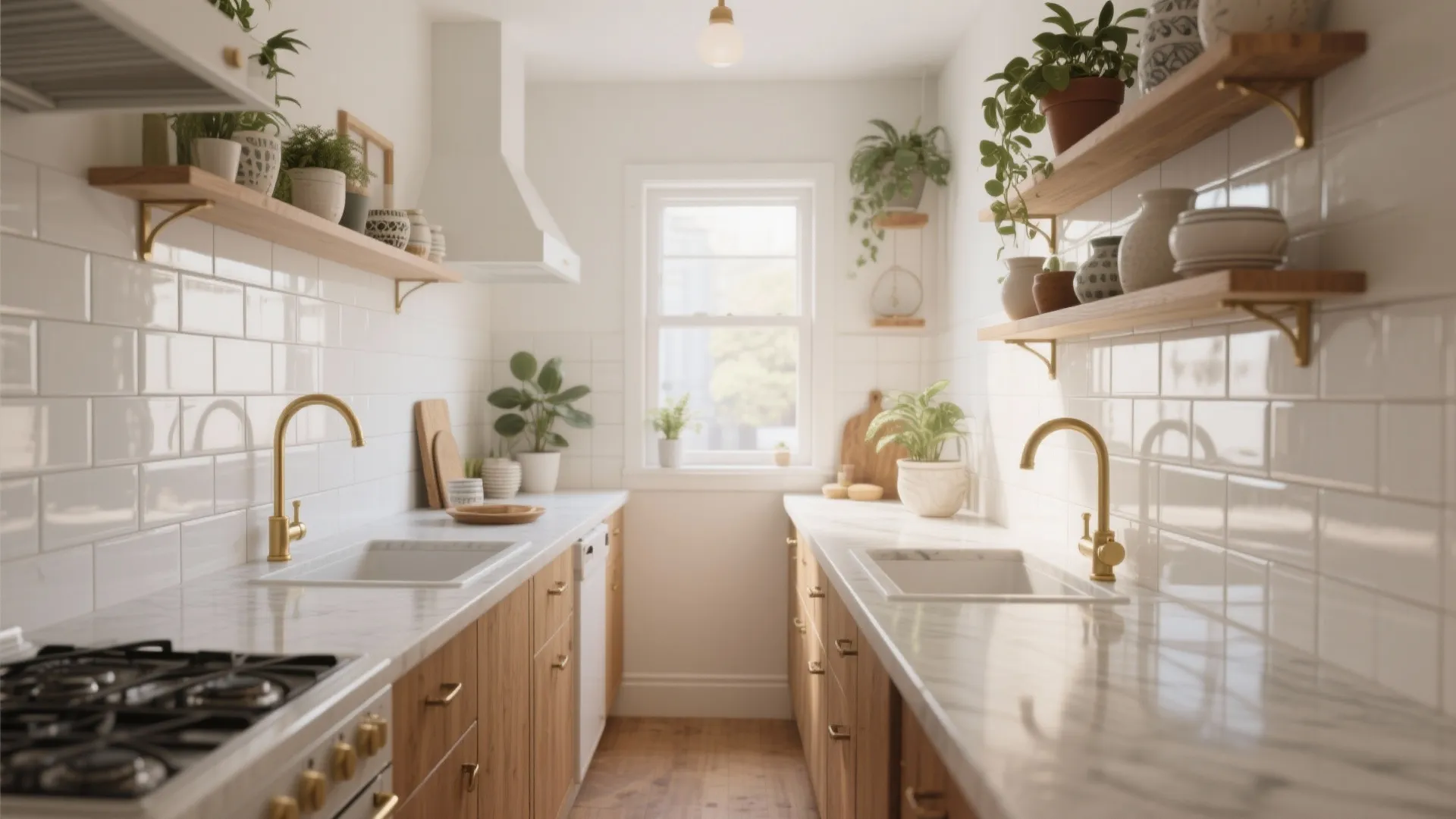 5 Kitchen White Tile Ideas: Small kitchen design tricks using white tile that maximize light, style, and function