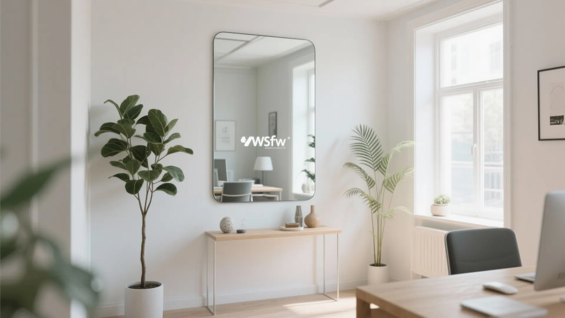 3. Bright finishes and mirrored trickery