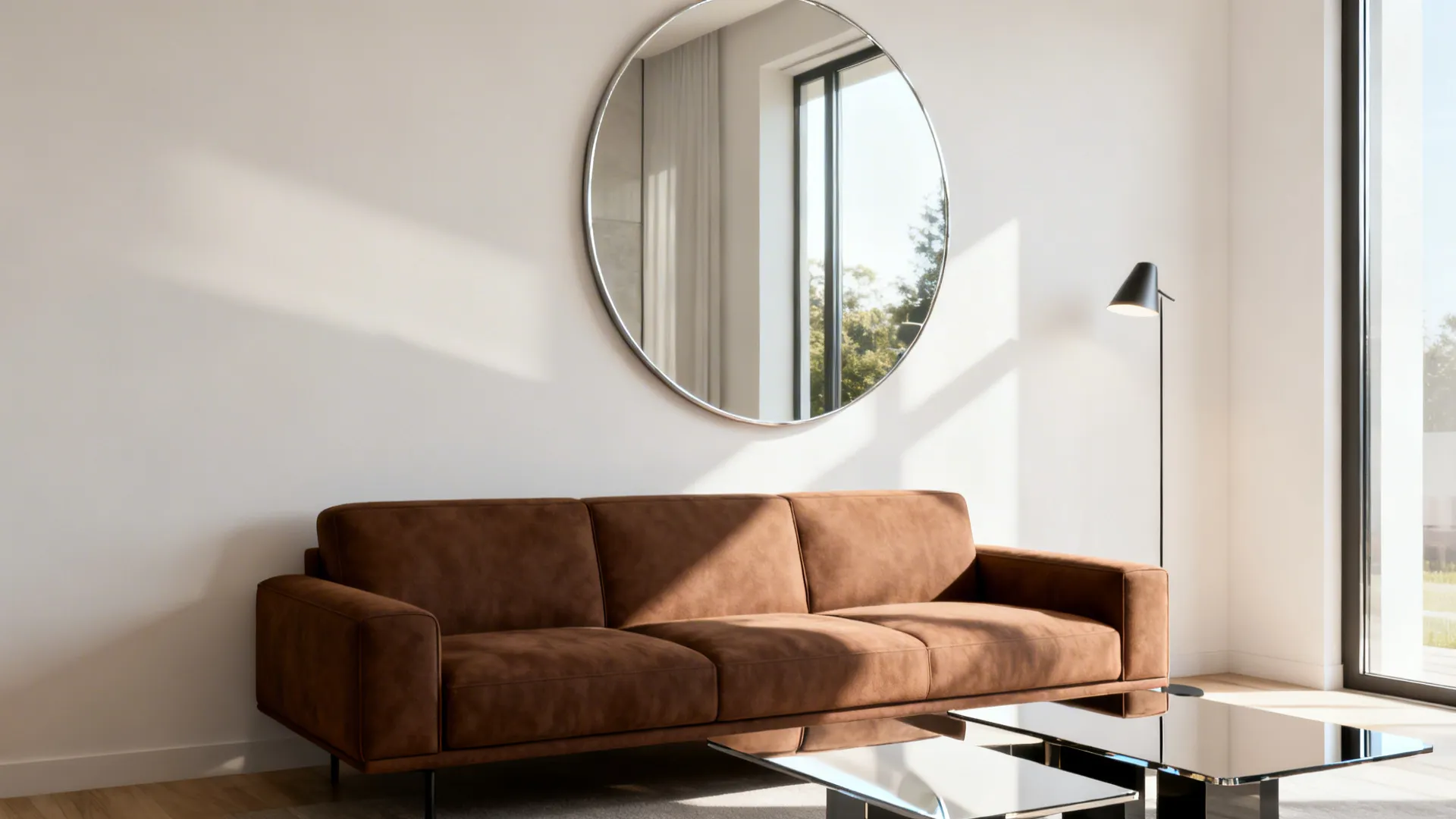 3. Use light walls and reflective surfaces to brighten