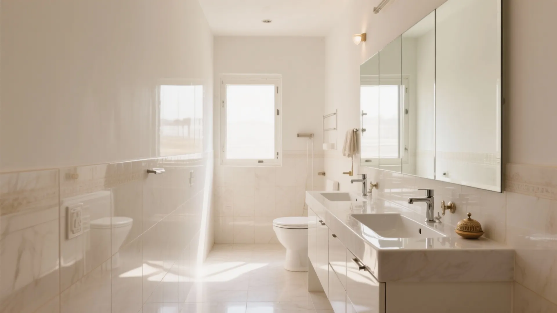 1) Light-and-Bright Palette With Reflective Surfaces