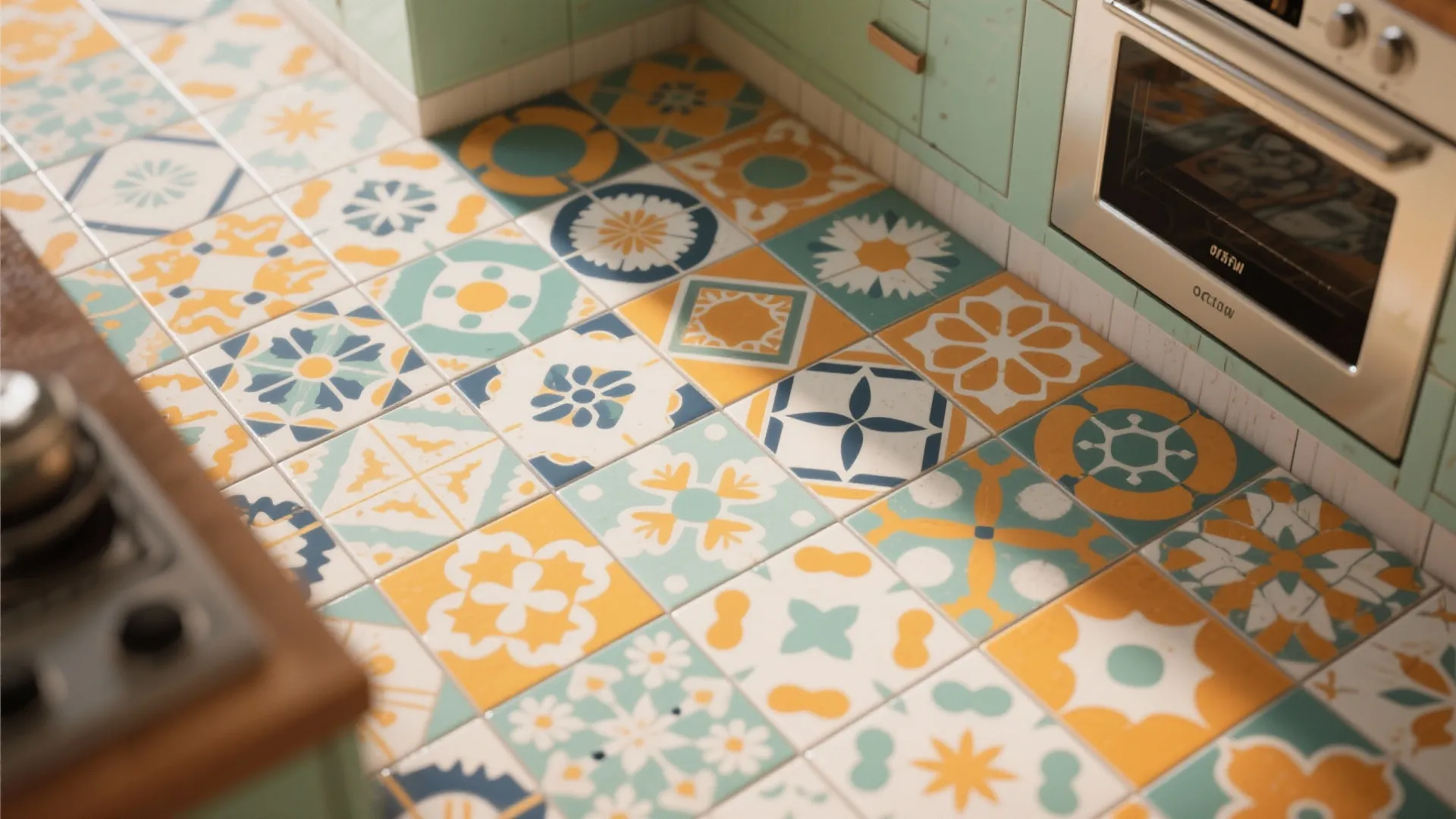 Tip 8: Use Bright Tiles for Easy Cleaning