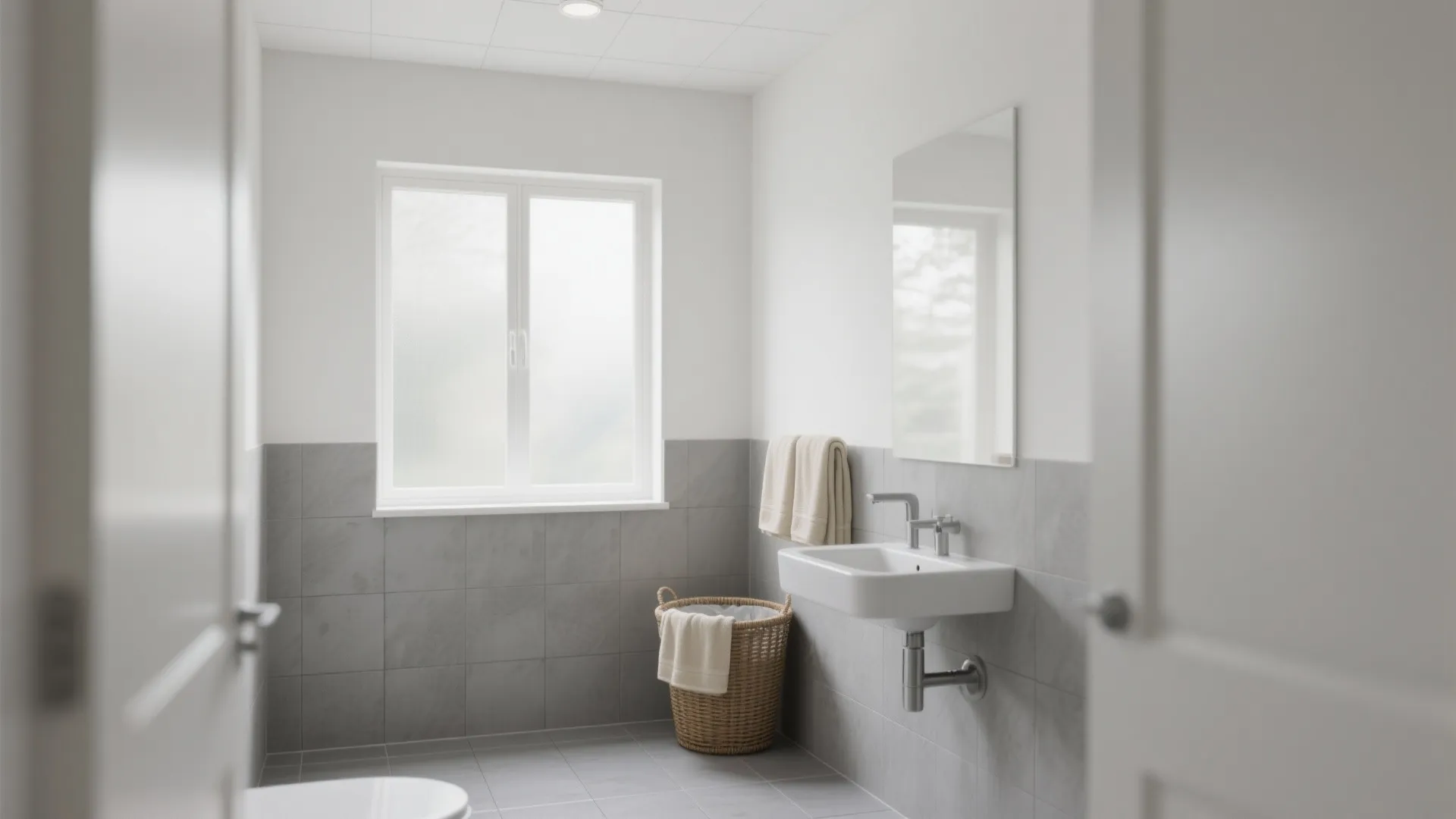 1. Bright walls, gray grounding