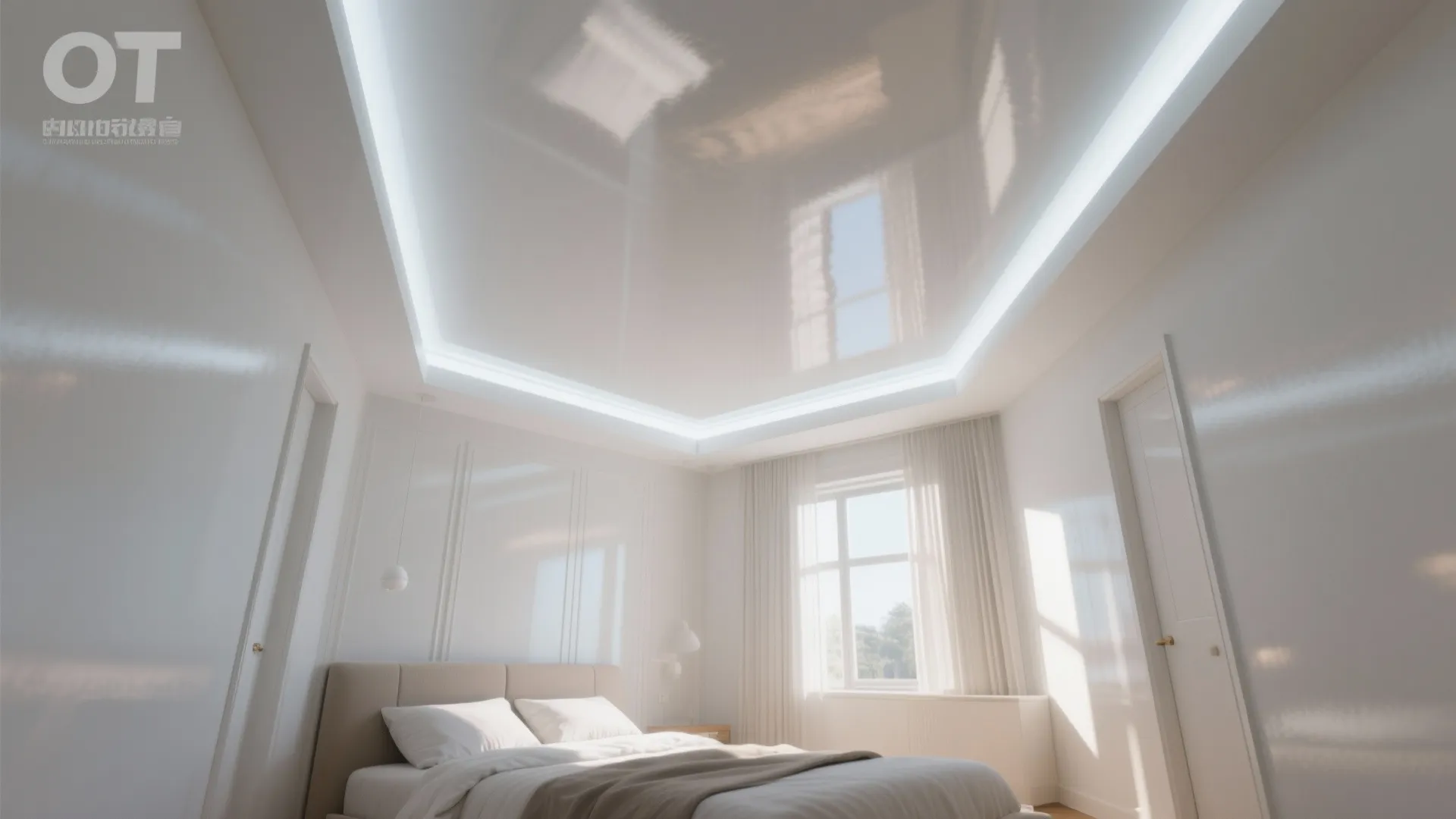 1. Use a high-reflectance white on ceilings