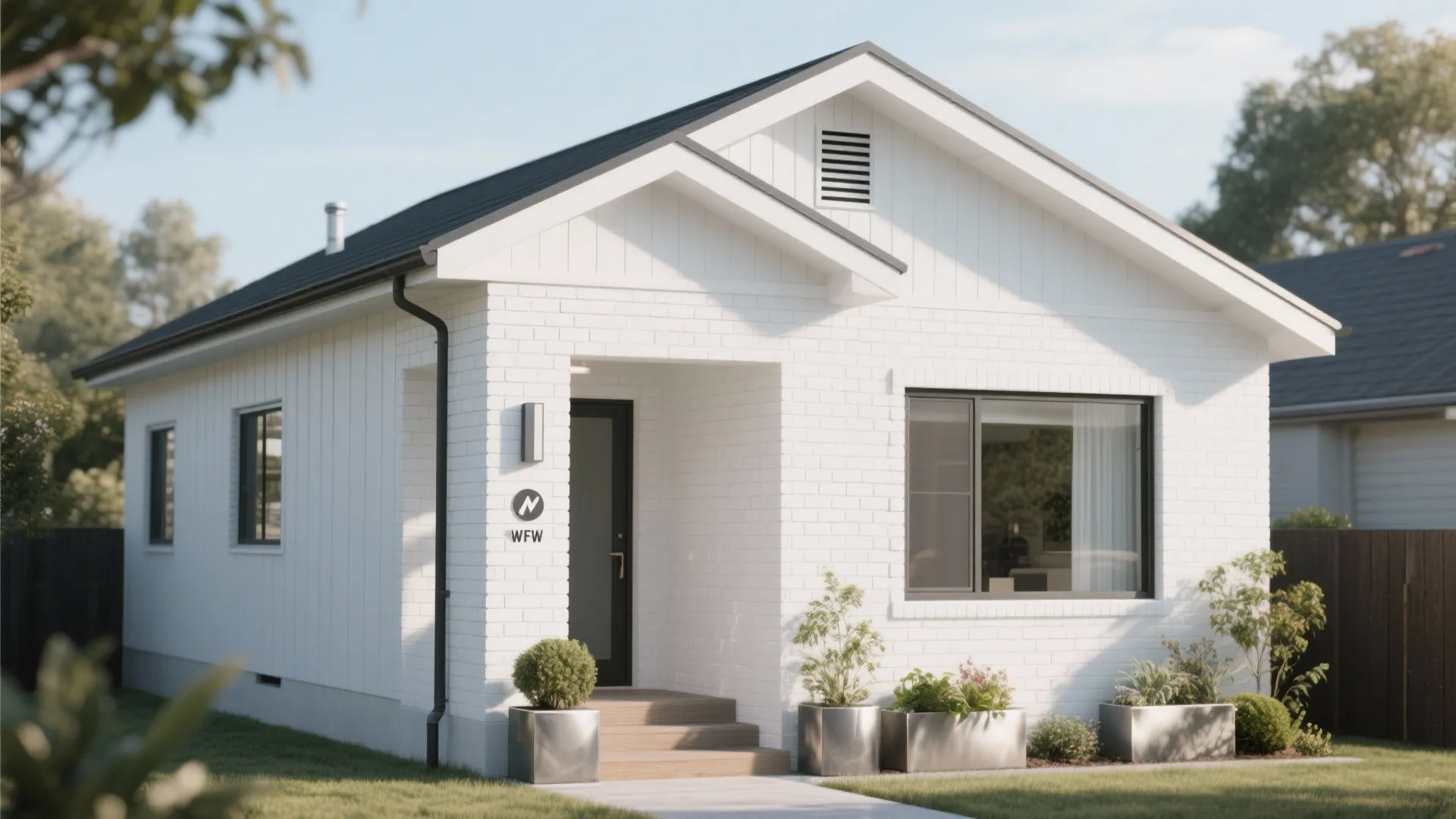 1. Bright White for a Fresh Contemporary Look