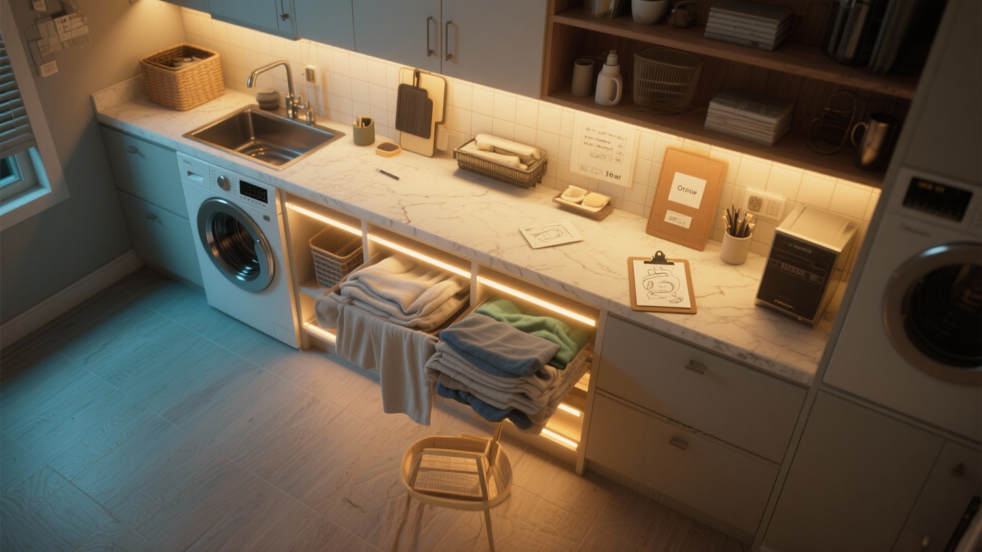 Small Laundry Feels Dark? 5 Dark Laundry Room Ideas