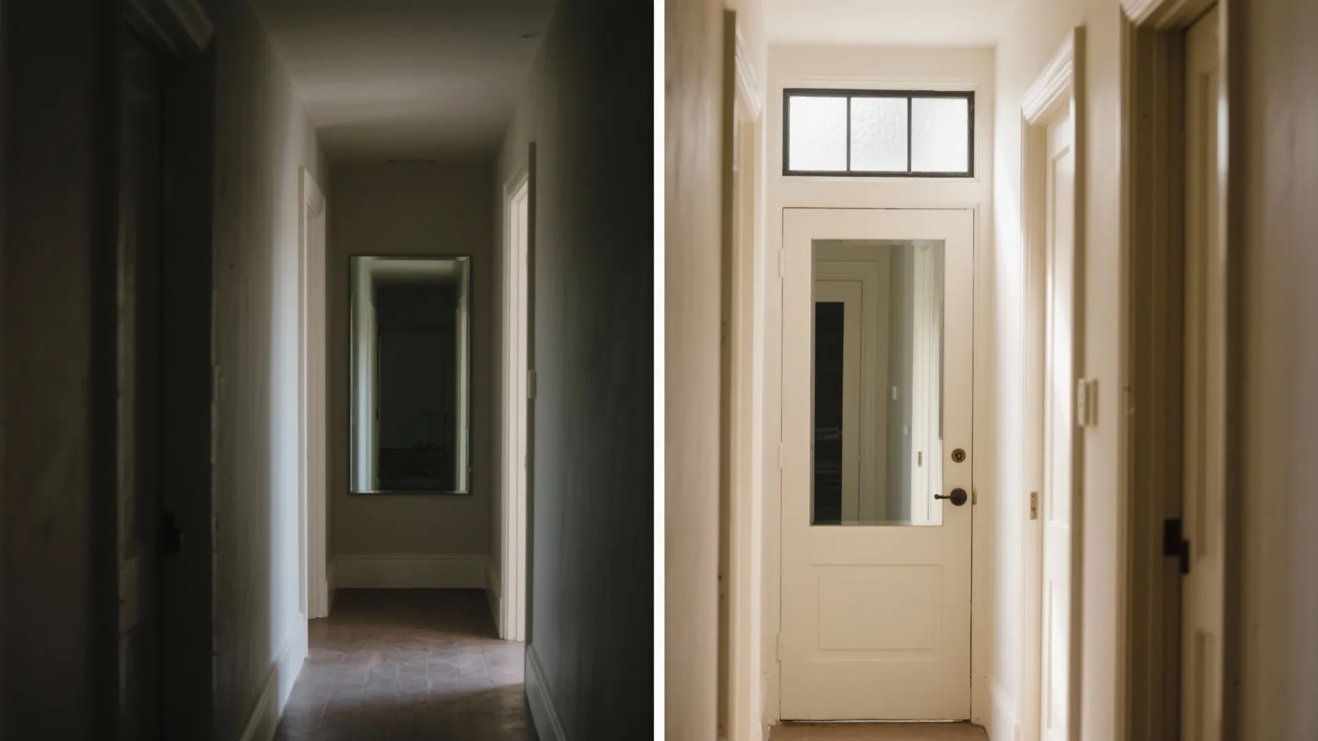 Mirrors and glass for brighter, wider halls