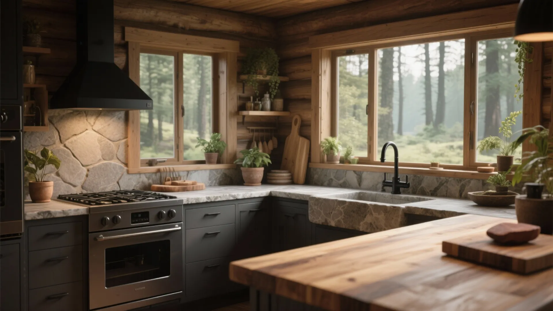 5. Bring the outside in with natural materials and light