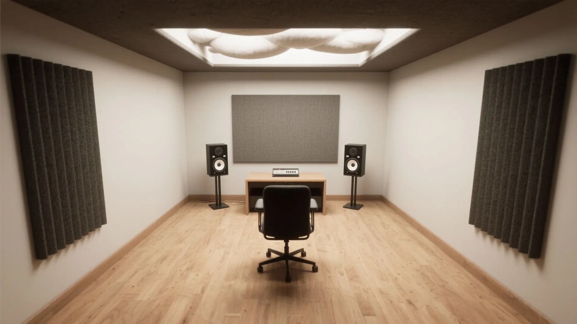 Fabric-Wrapped Absorber Wall (Broadband Control)