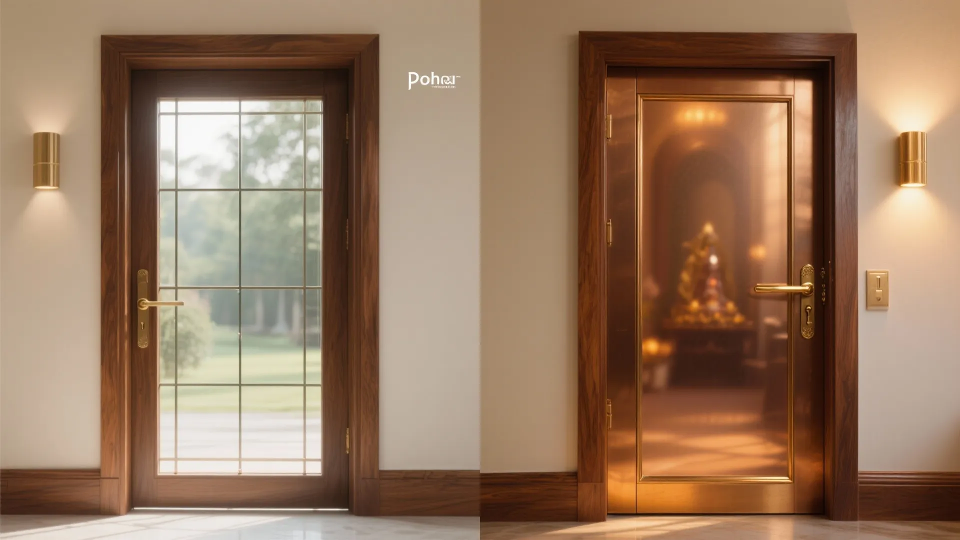 Idea 5: Bronze-Tinted Glass with Timber Frame
