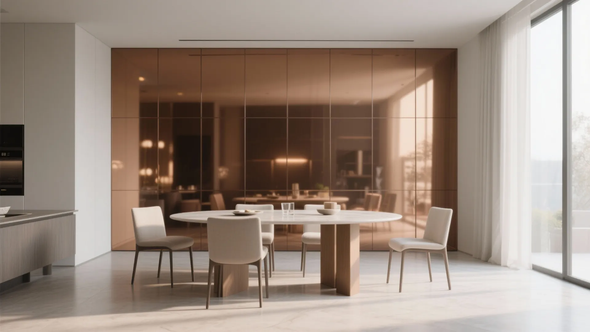 Glass Accent Panels for an Open Feel