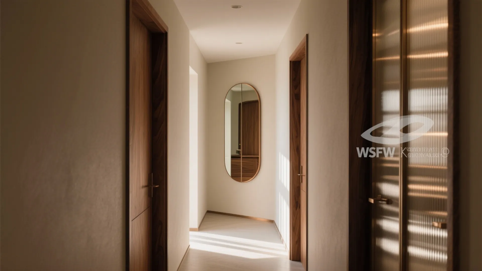 Materials that Stretch Space: Glass, Mirror, and Matte