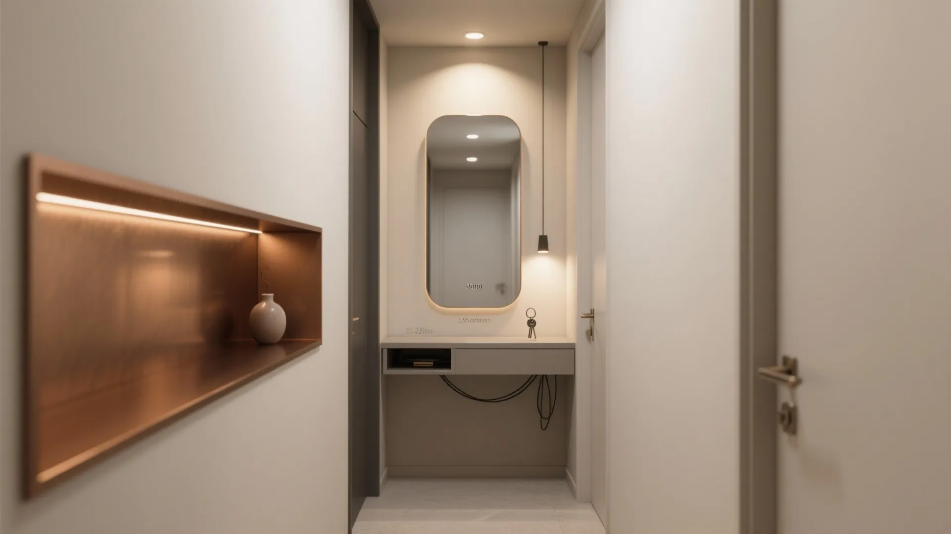 Mirrored Niches and Slim Consoles