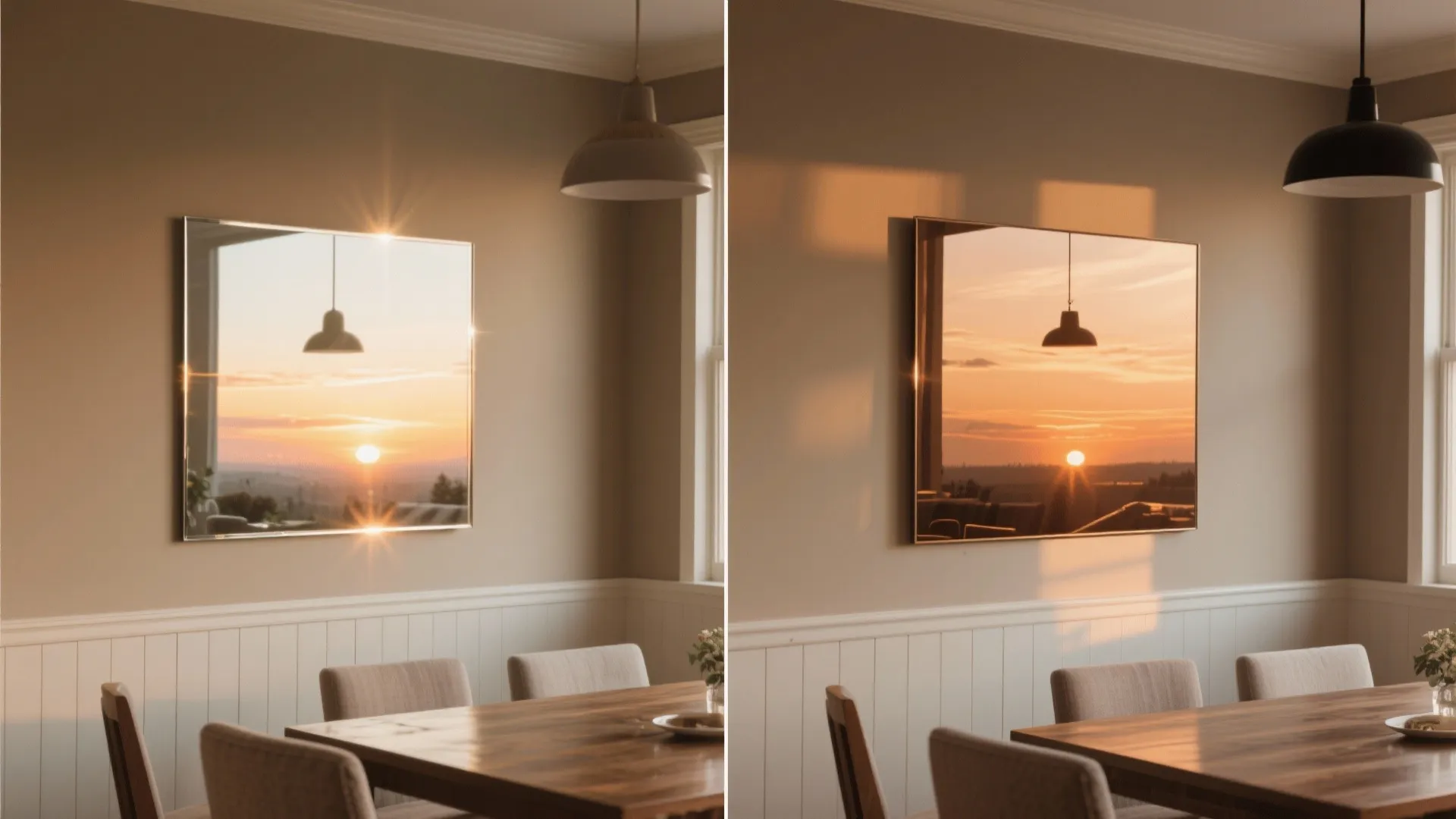 Smoked or Bronze-Tinted Mirror to Soften Glare