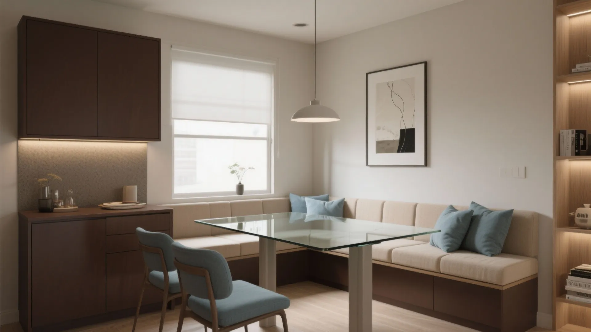 2. Use brown as an anchor with lighter accents