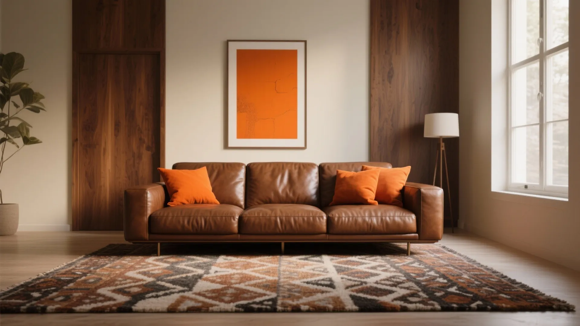 Brown Orange Living Room Ideas — 5 Warm Schemes