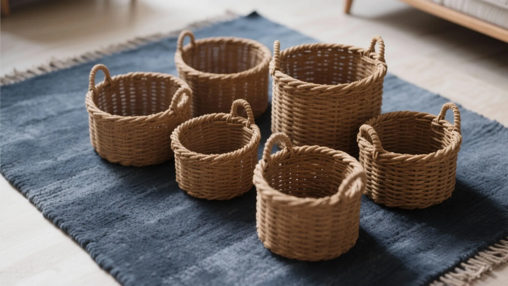 8. Brown Woven Baskets for Storage