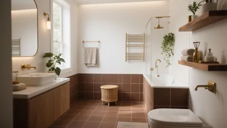 5 Ideas for Brown Bathroom Floor Tiles