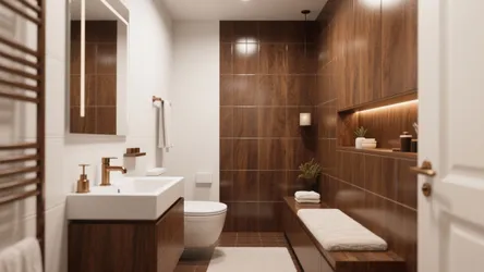 10 Small Bathroom Ideas in Brown