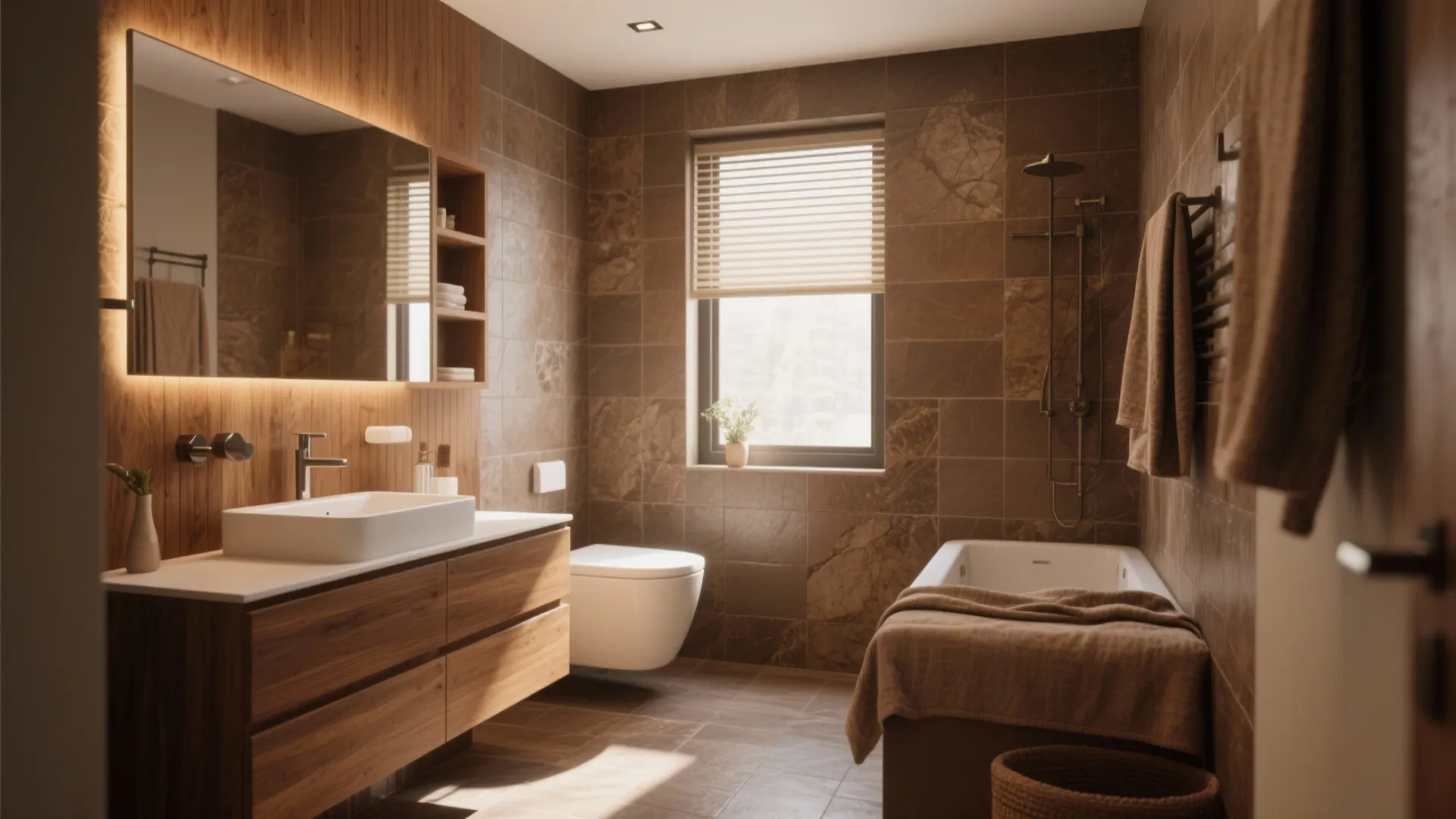 5 Brown Bathroom Decorating Ideas: How I Turned Brown Bathrooms Into Cozy, Stylish Retreats