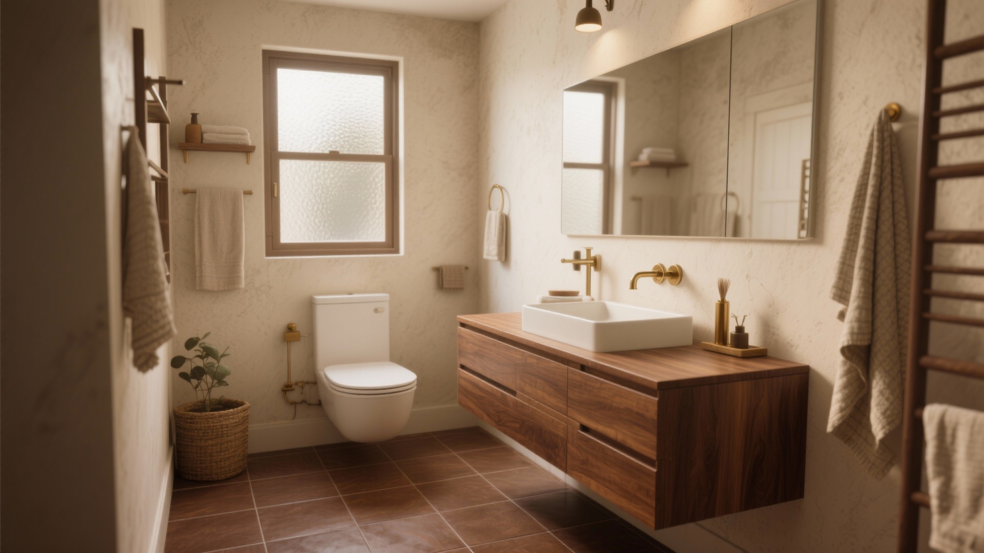 Brown and Beige Bathroom Ideas — 5 Inspo