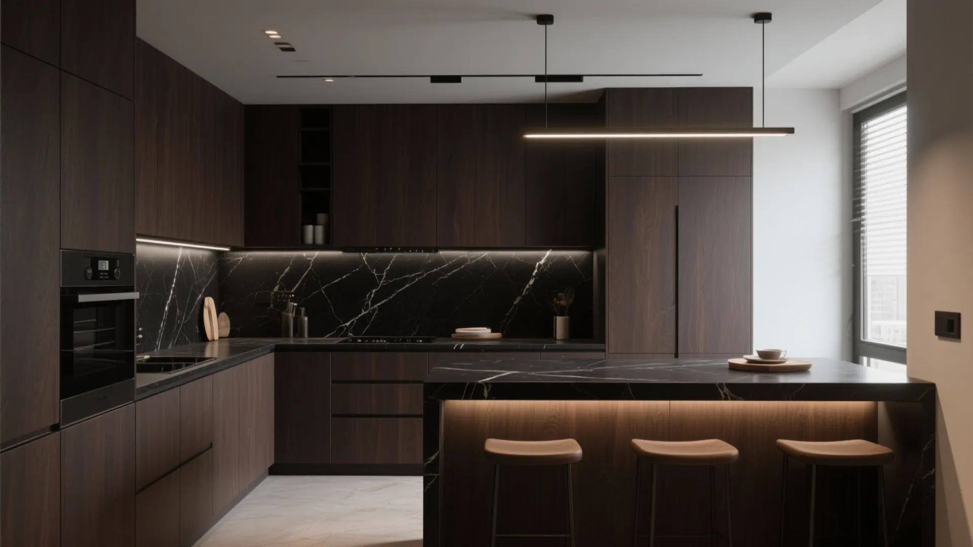 9. Match with Dark Countertops for Drama