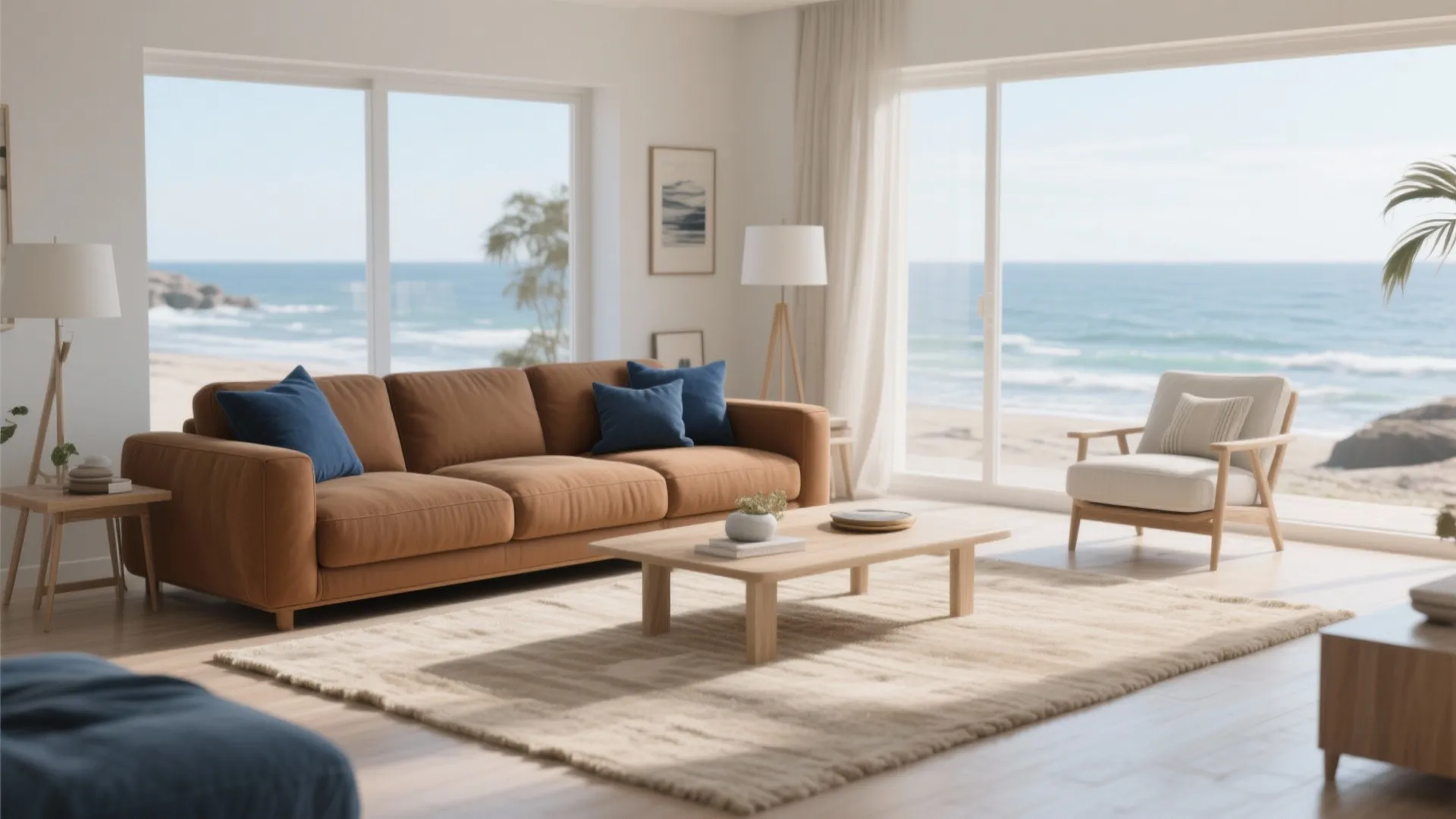 5. Brown and Blue Contrast