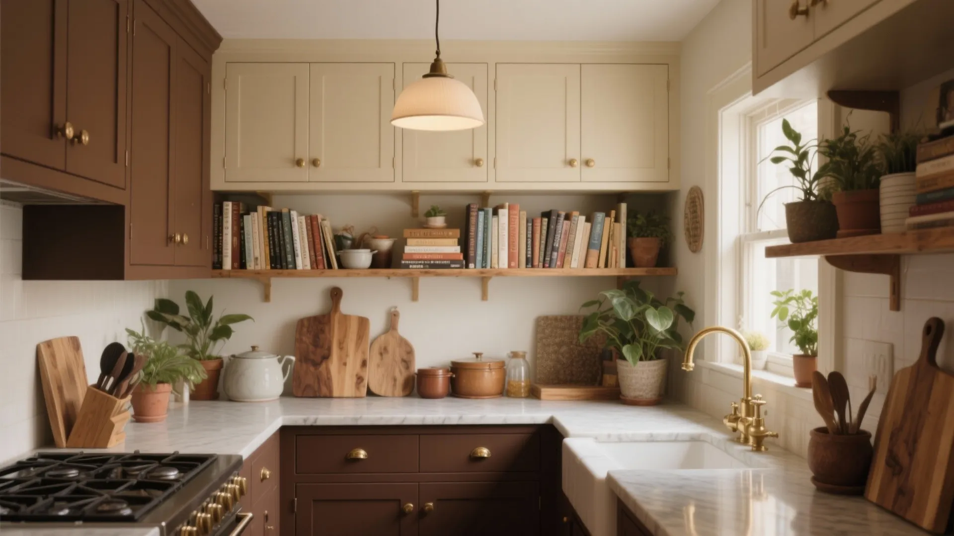 5 Brown Painted Kitchen Cabinet Ideas