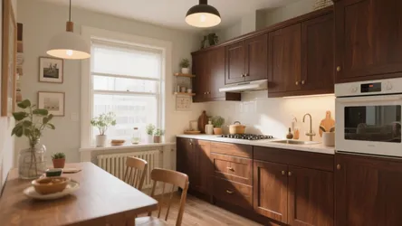 10 Kitchen Ideas with Brown Cabinets