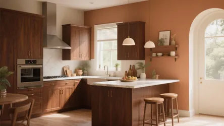 10 Kitchen Color Ideas for Brown Cabinets