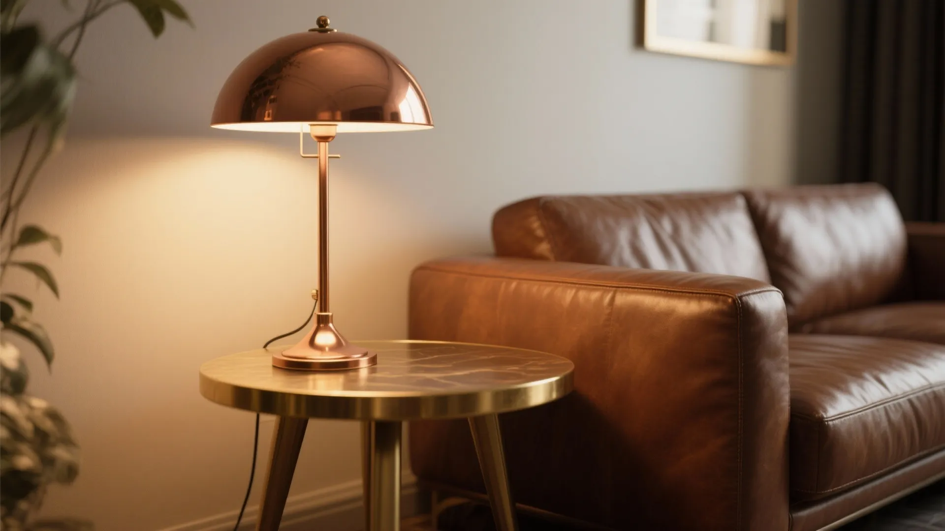 4. Warm Metallic Accents