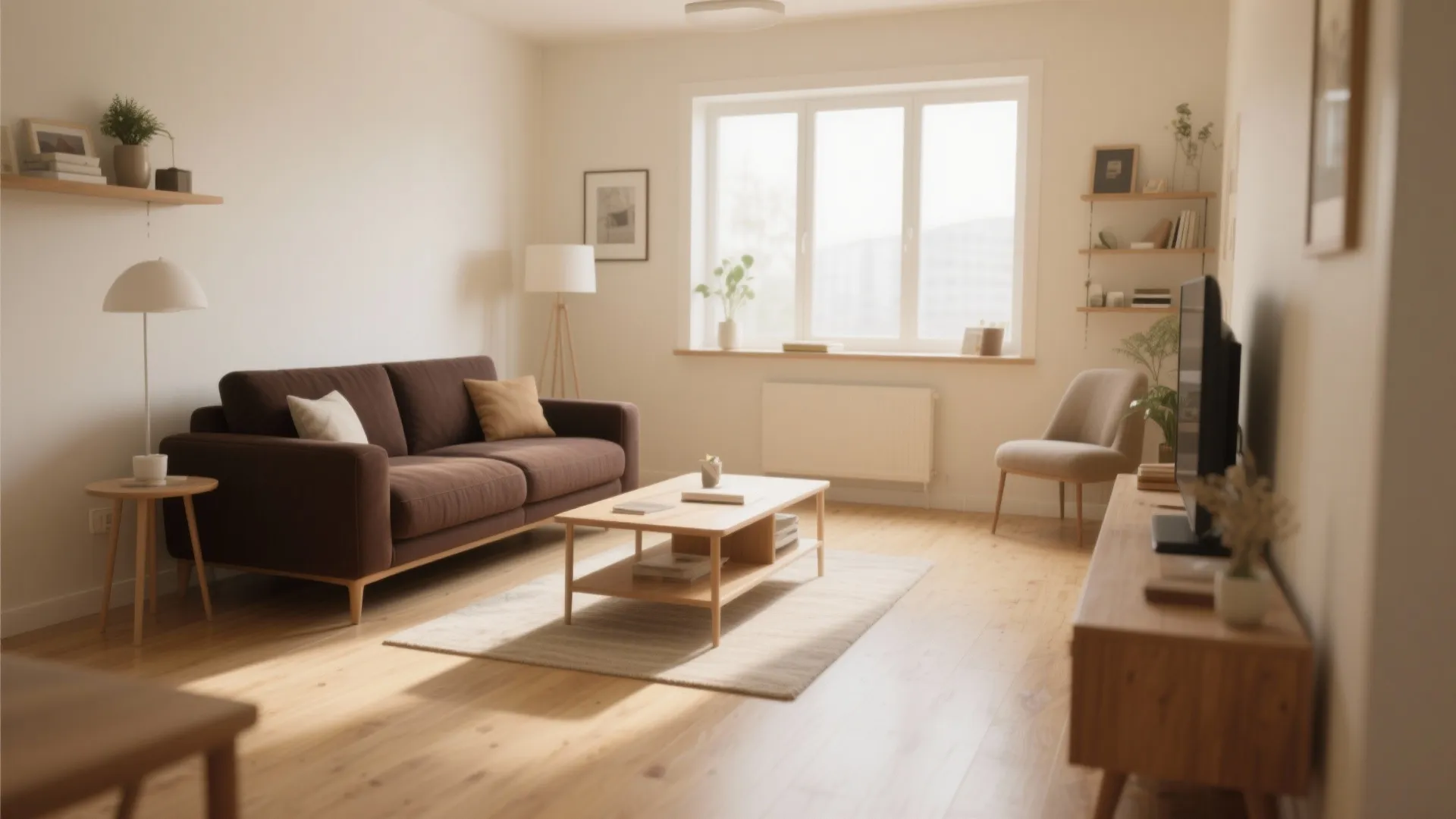 1. Cream Walls for a Soft Contrast