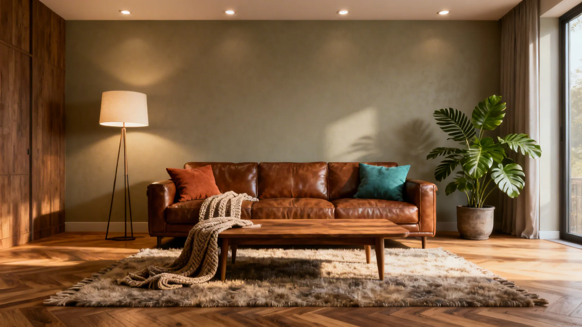 5 Color Ideas for Living Rooms with Brown Furniture