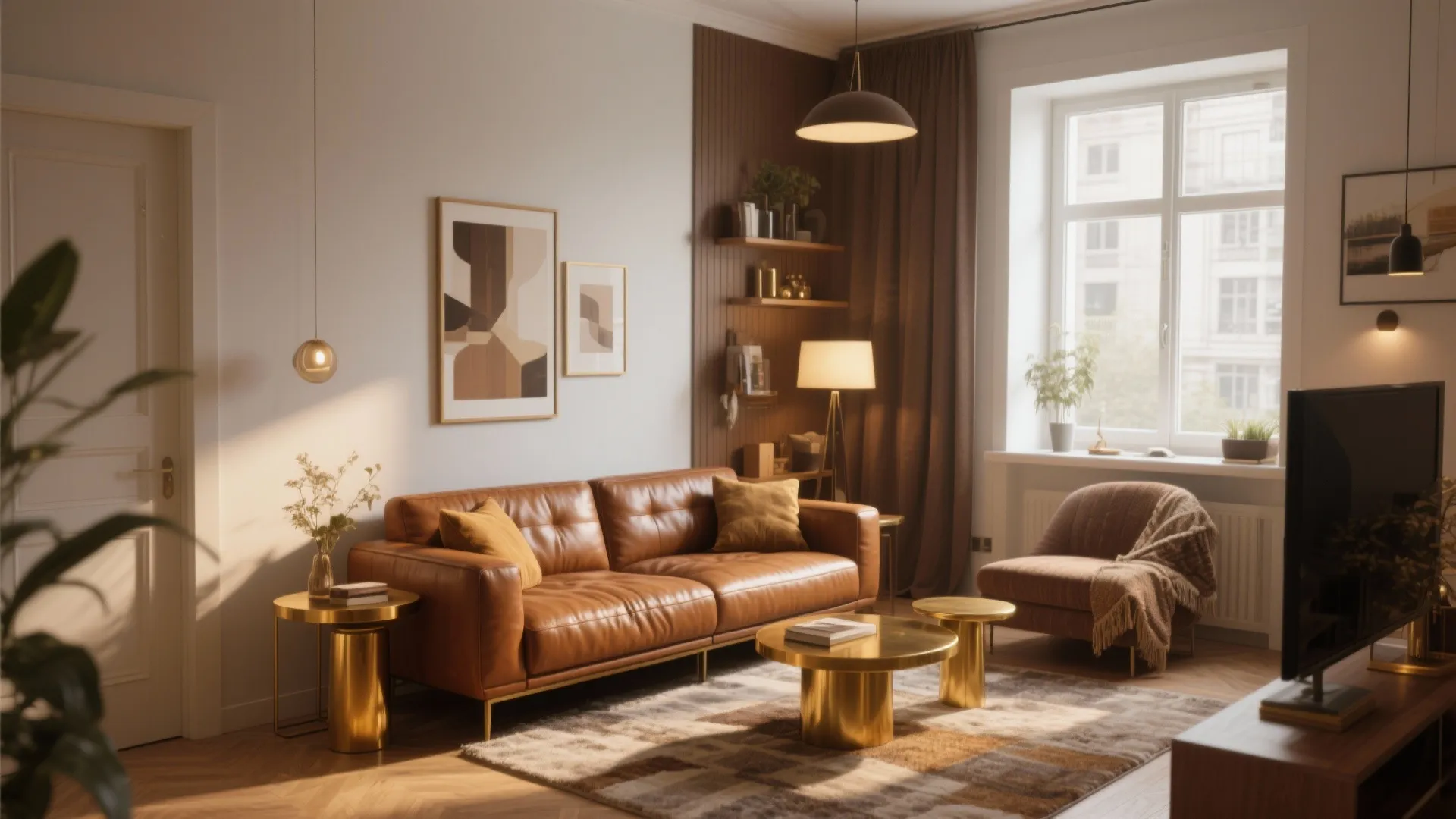 10 Brown and Gold Living Room Ideas: Cozy, Chic, and Timeless: My Top 10 Brown and Gold Living Room Inspirations