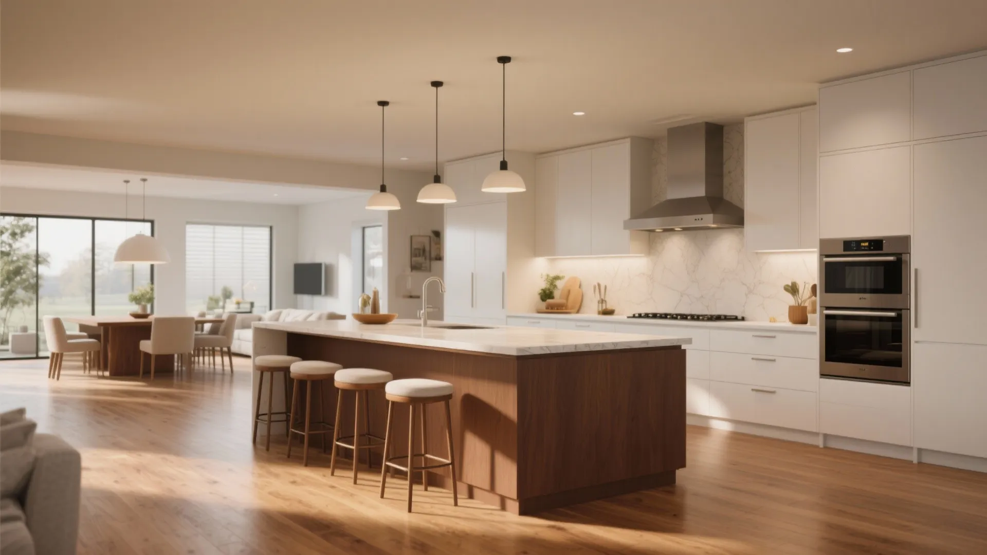 4. Brown island, white perimeter