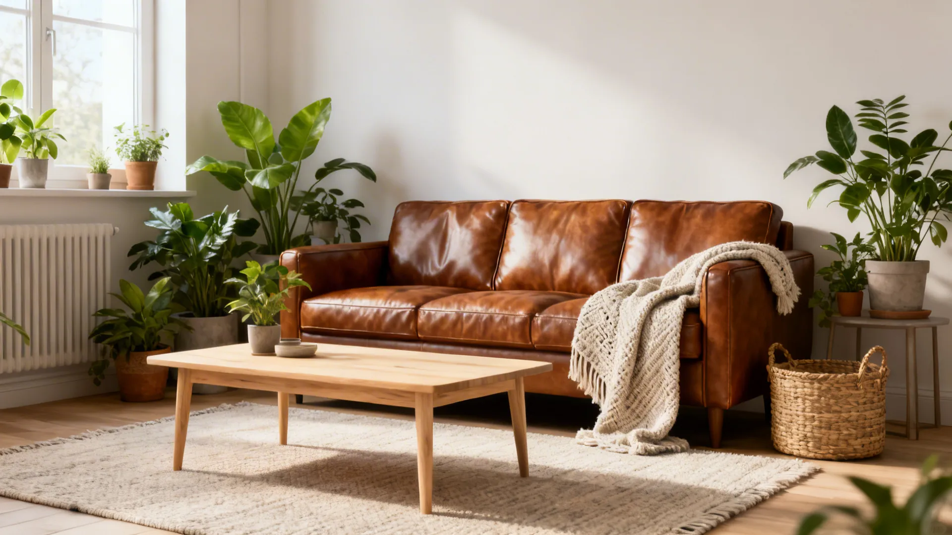 5 Living Room Ideas for Brown Leather Couches