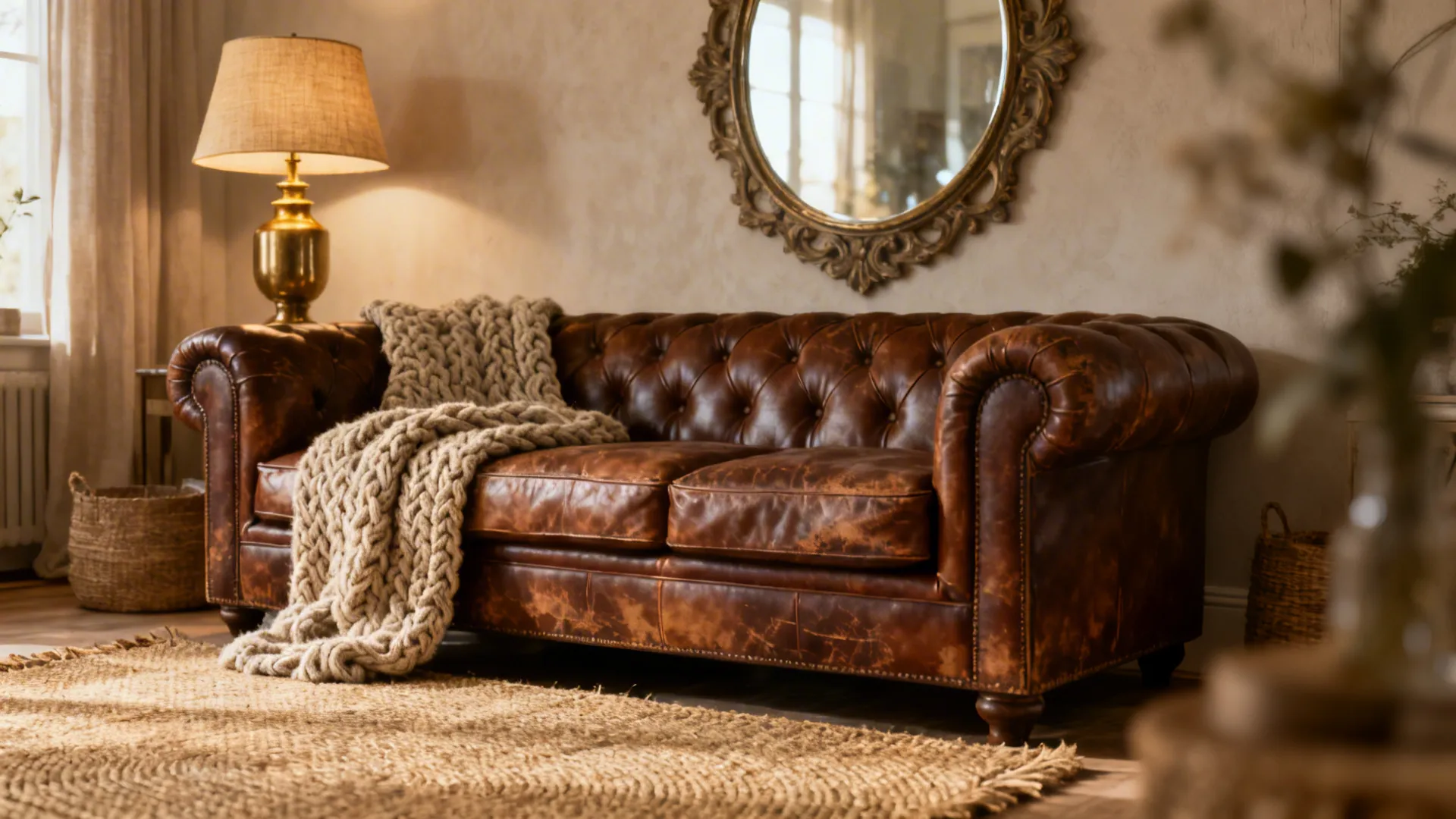 5 Living Room Decor Ideas for Brown Leather Sofas