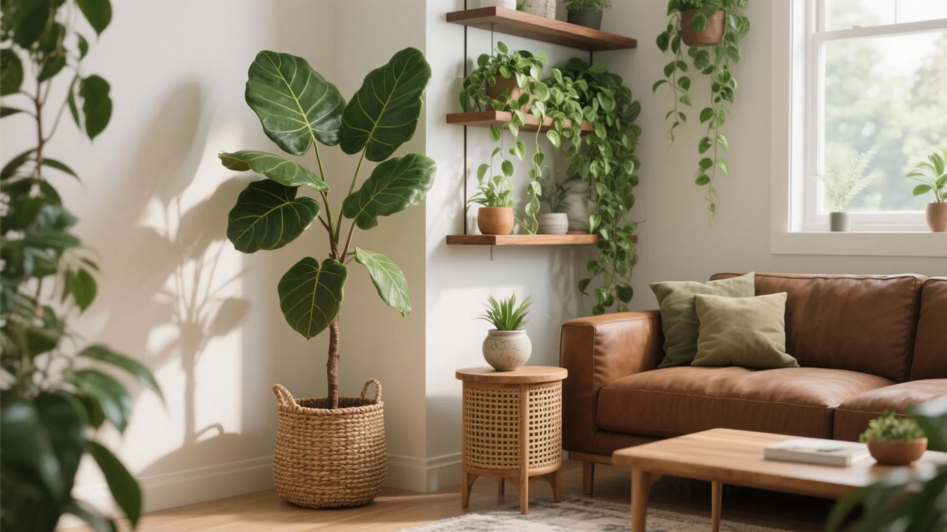 2. Add greenery and natural accents