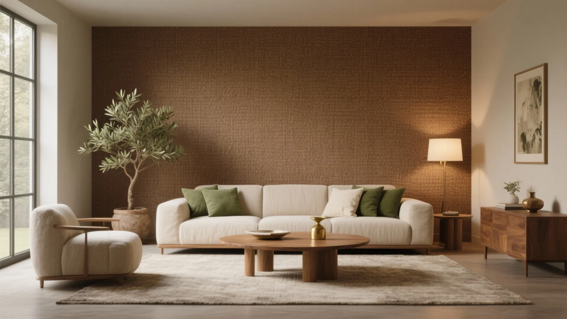 Brown Wallpaper for Living Room: Transform Your Space Instantly