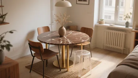 5 Inspiring Ideas for Brown Marble Dining Tables
