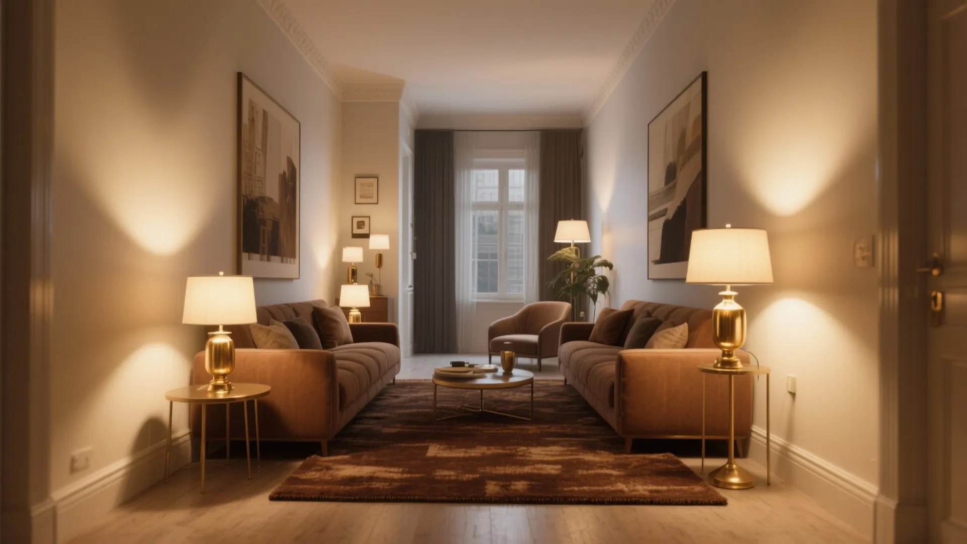 Brown with Metallic Accents