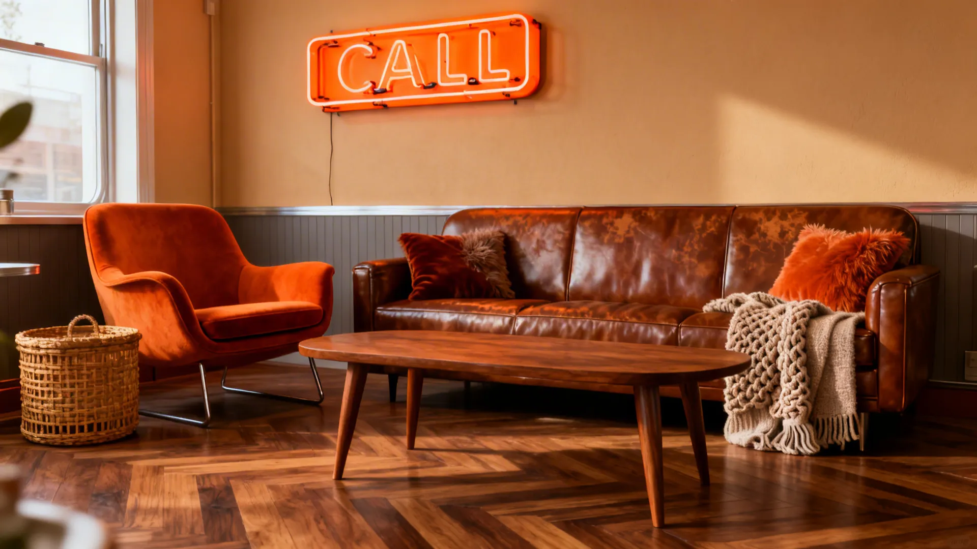 5 Brown and Orange Living Room Ideas