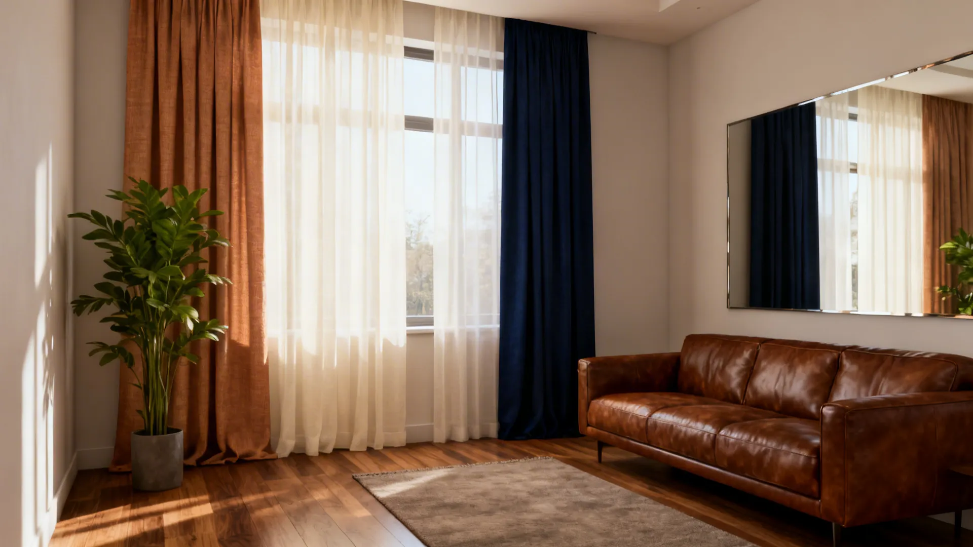 5 Curtain Ideas for a Brown Living Room