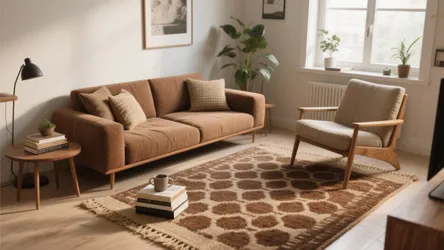 5 Brown Rug Ideas for Living Rooms