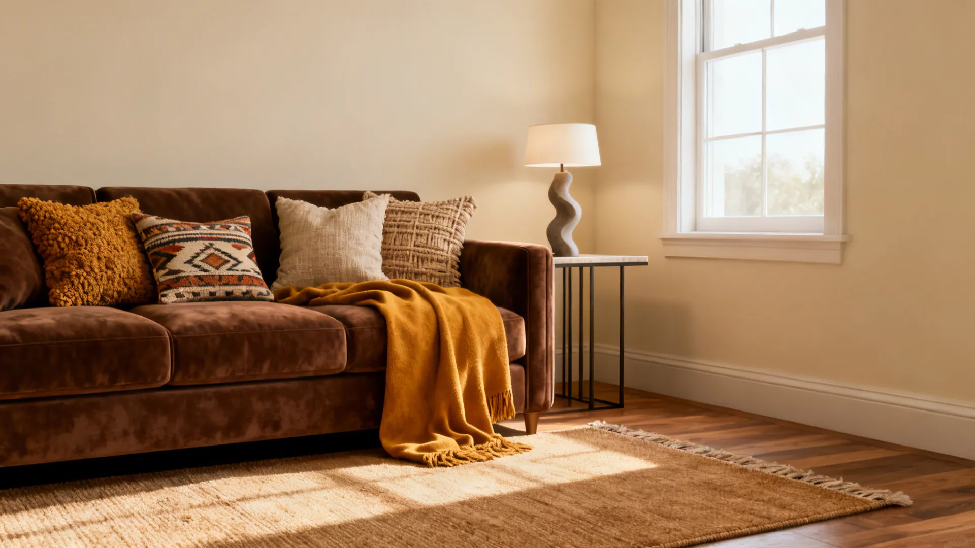 5 Living Room Ideas with a Brown Couch: Creative small-space living room ideas that work beautifully with a brown couch