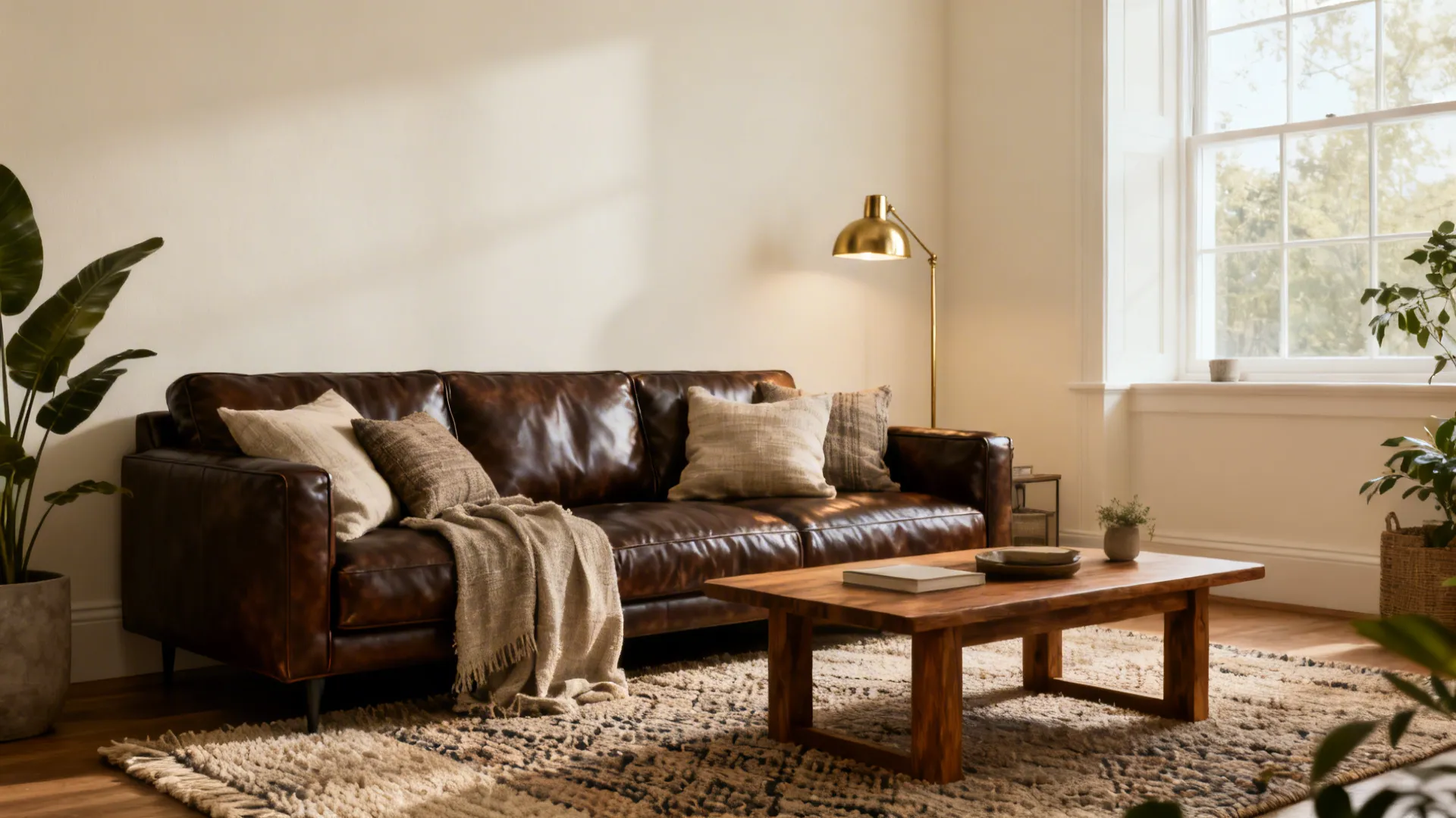 5 Living Room Color Ideas with a Dark Brown Couch