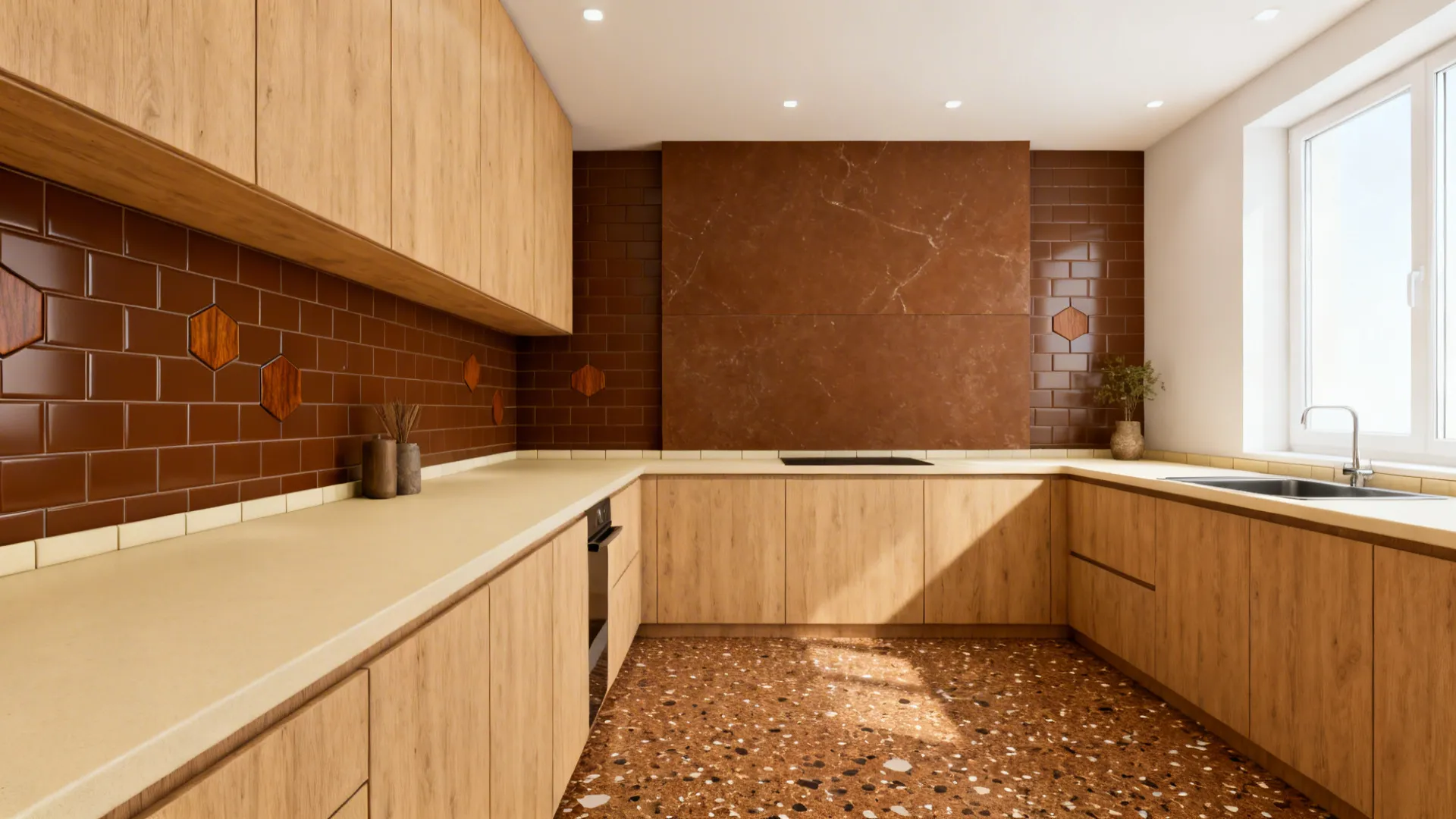 5 Brown Kitchen Tiles Ideas for Warm, Smart Small Spaces