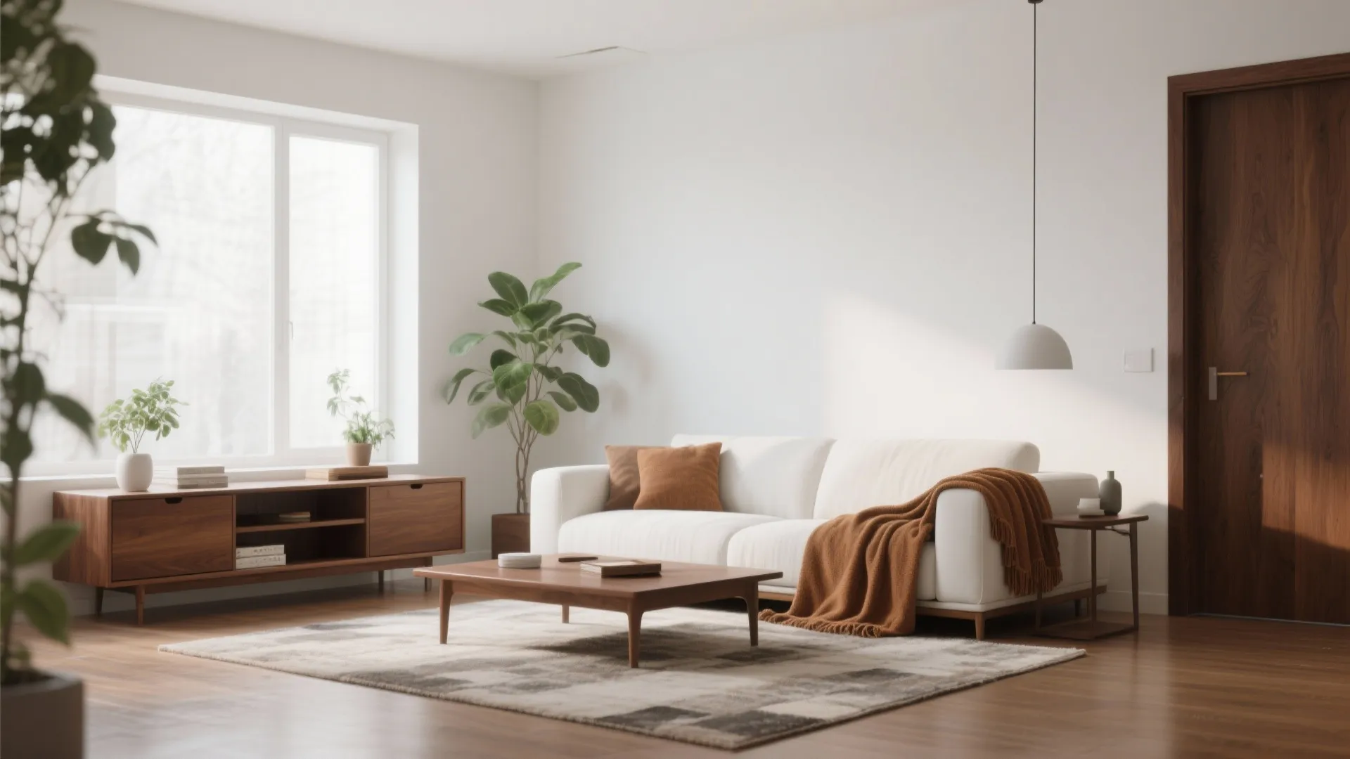 1. Minimalist Brown and White Balance