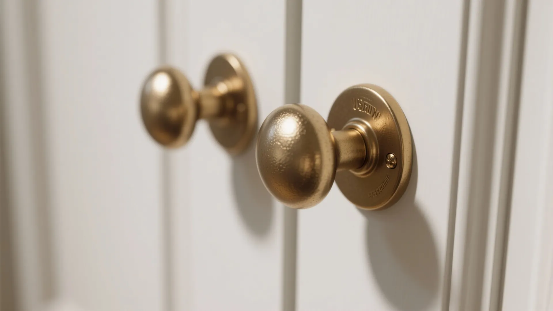 1. Brushed Brass for Warm Contrast